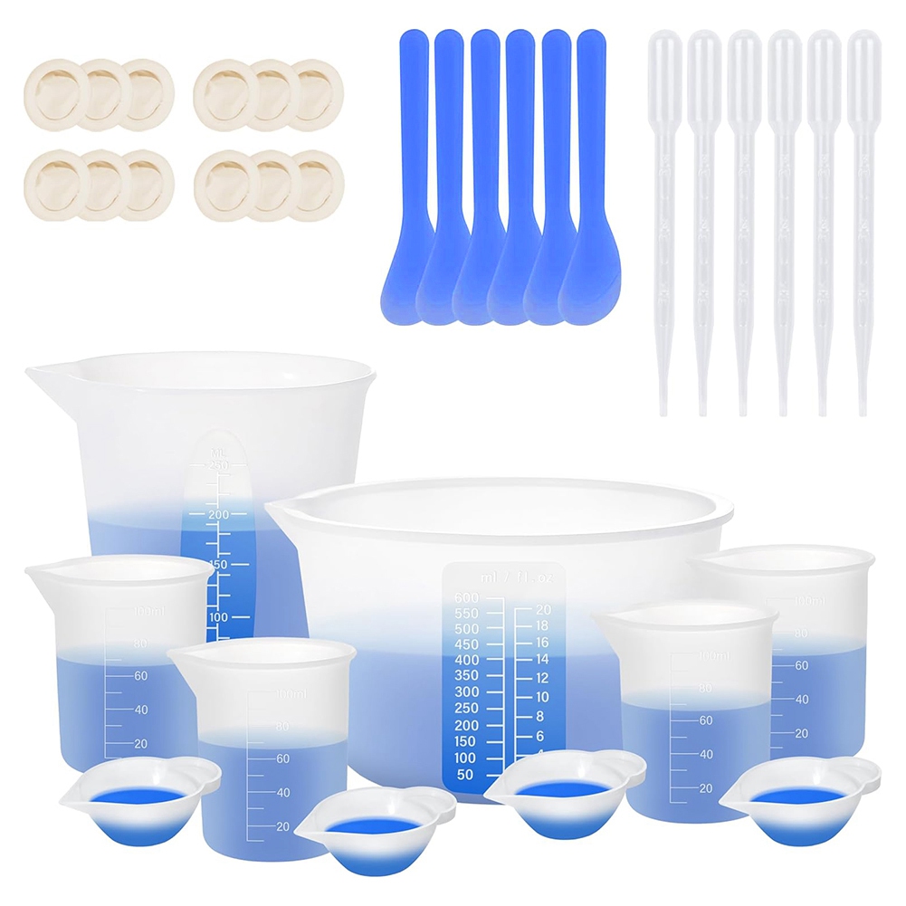 Resin Mixing Cup - Silikonowe kubki do odmierzania żywicy, akcesoria