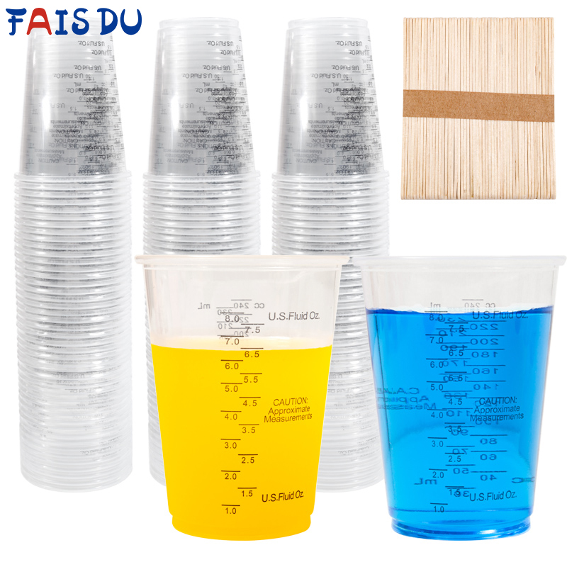 Resin Mixing Cup - FAIS DU 8 uncji Jednorazowe kubki