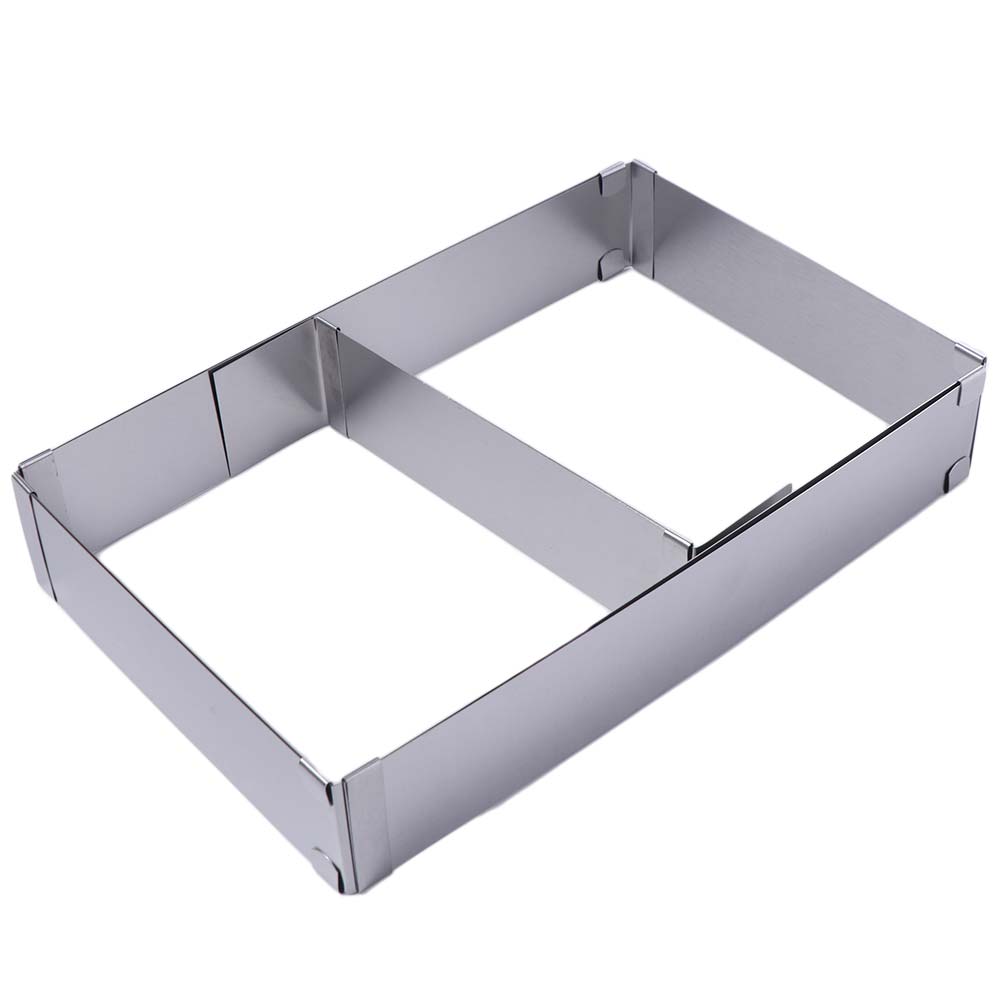 Tray Mold Rectangle - Regulowany pierścień do ciasta musowego ze