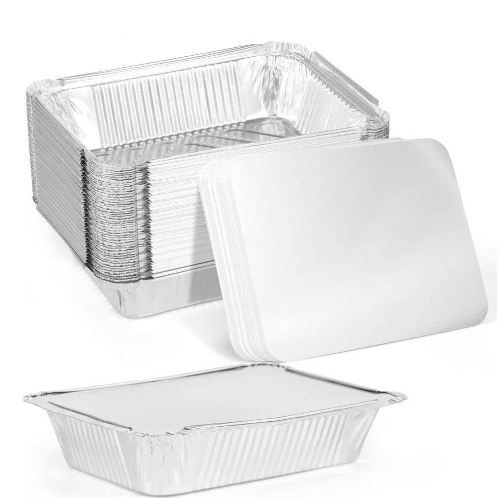 Tray Mold Rectangle - 10 SZTUK Nowe z pokrywkami Tace