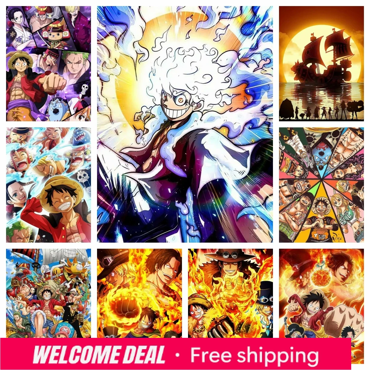 Resin Art Canvas - 2026 2024 Nowe Japońskie Anime One