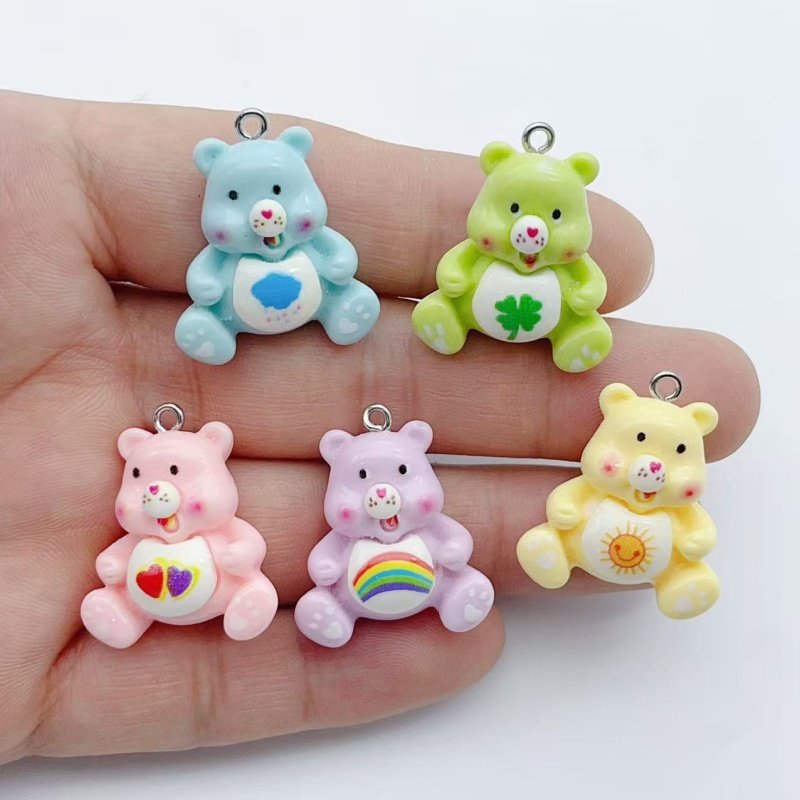 Resin Art Earrings - 10 szt. zawieszek z motywem zwierząt