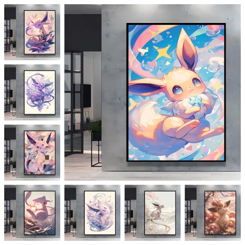 Resin Art Images - Diamentowe Plakaty Pokemon Eevee Dekoracyjne Obrazy