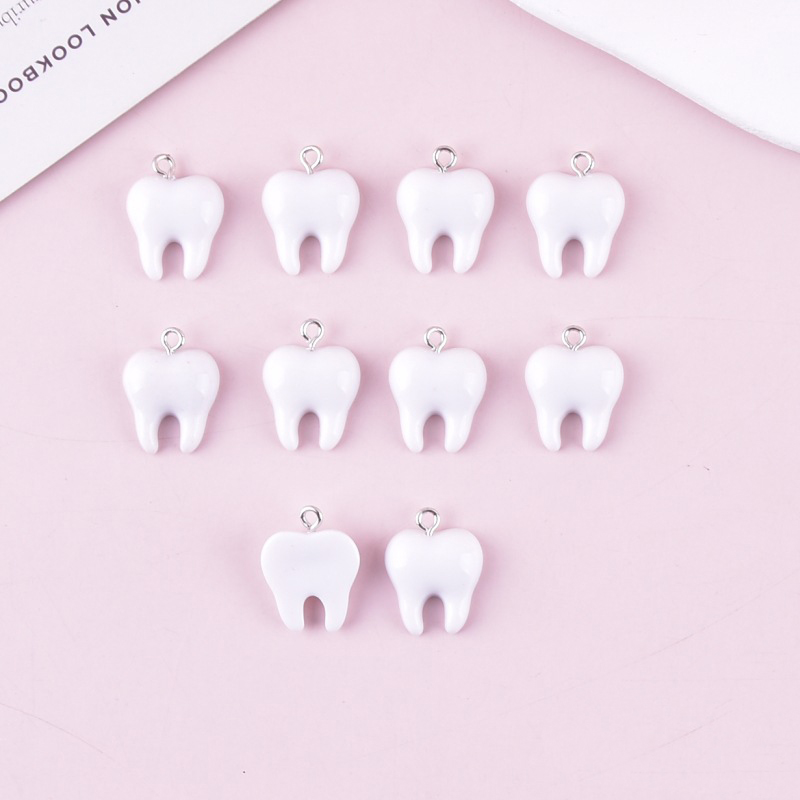 10 szt. Urocze białe zawieszki – Resin Art Earrings recenzja i cena
