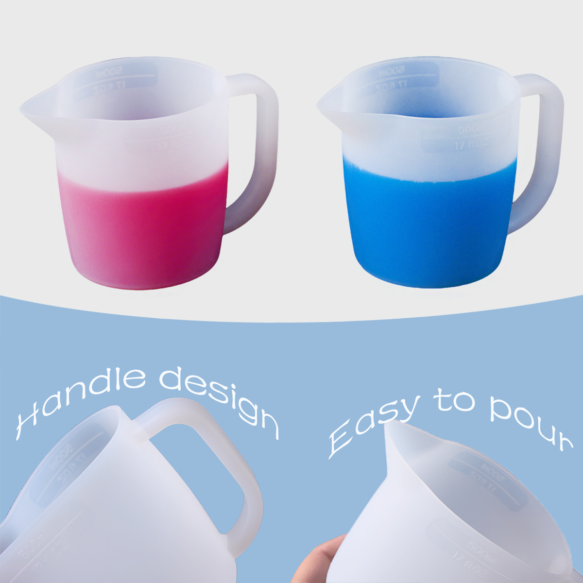 Kubek miarowy silikonowy 500 m – Resin Mixing Cup recenzja i cena