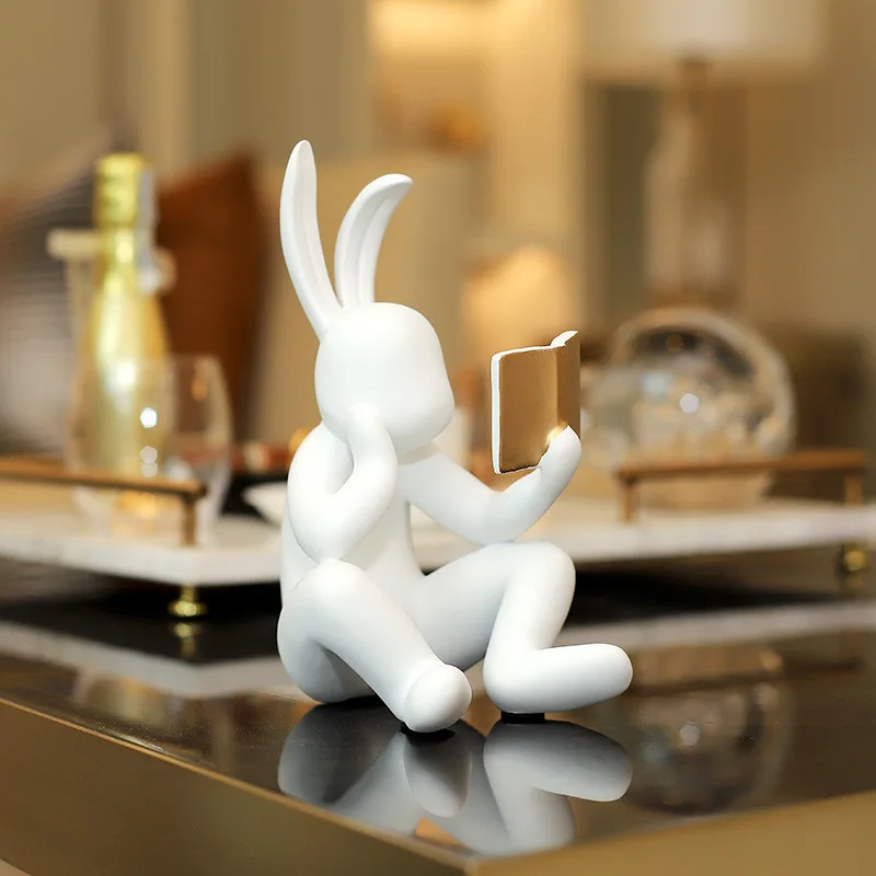 Kreatywna figurka królika czyt – Resin Art Gift For Anniversary recenzja i cena