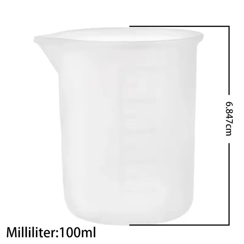 5 szt. 100ml Silikonowe Miarki – Resin Mixing Cup recenzja i cena