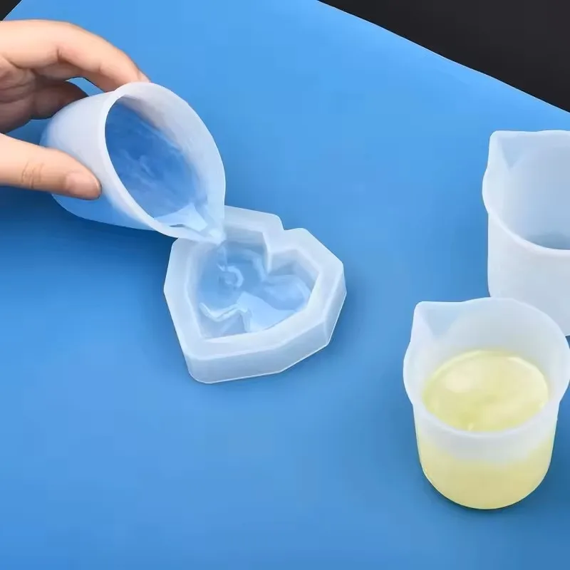5 szt. 100ml Silikonowe Miarki – Resin Mixing Cup recenzja i cena