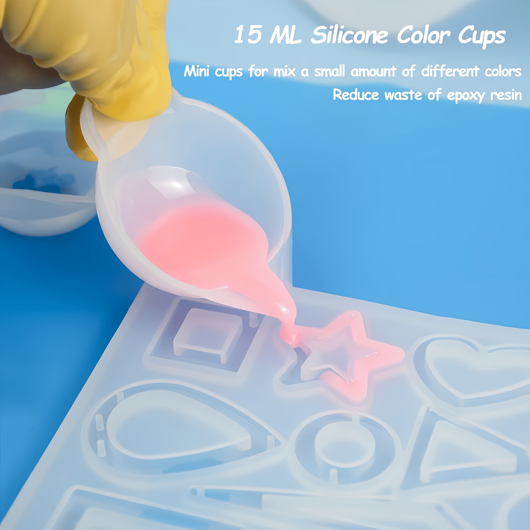 21-częściowy zestaw silikonowy – Resin Mixing Cup recenzja i cena